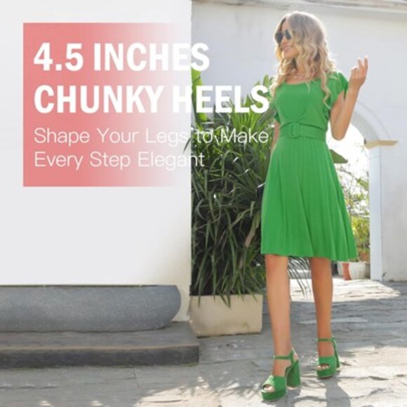 NWOT - rsxses Platform Heels - Picture 5 of 9